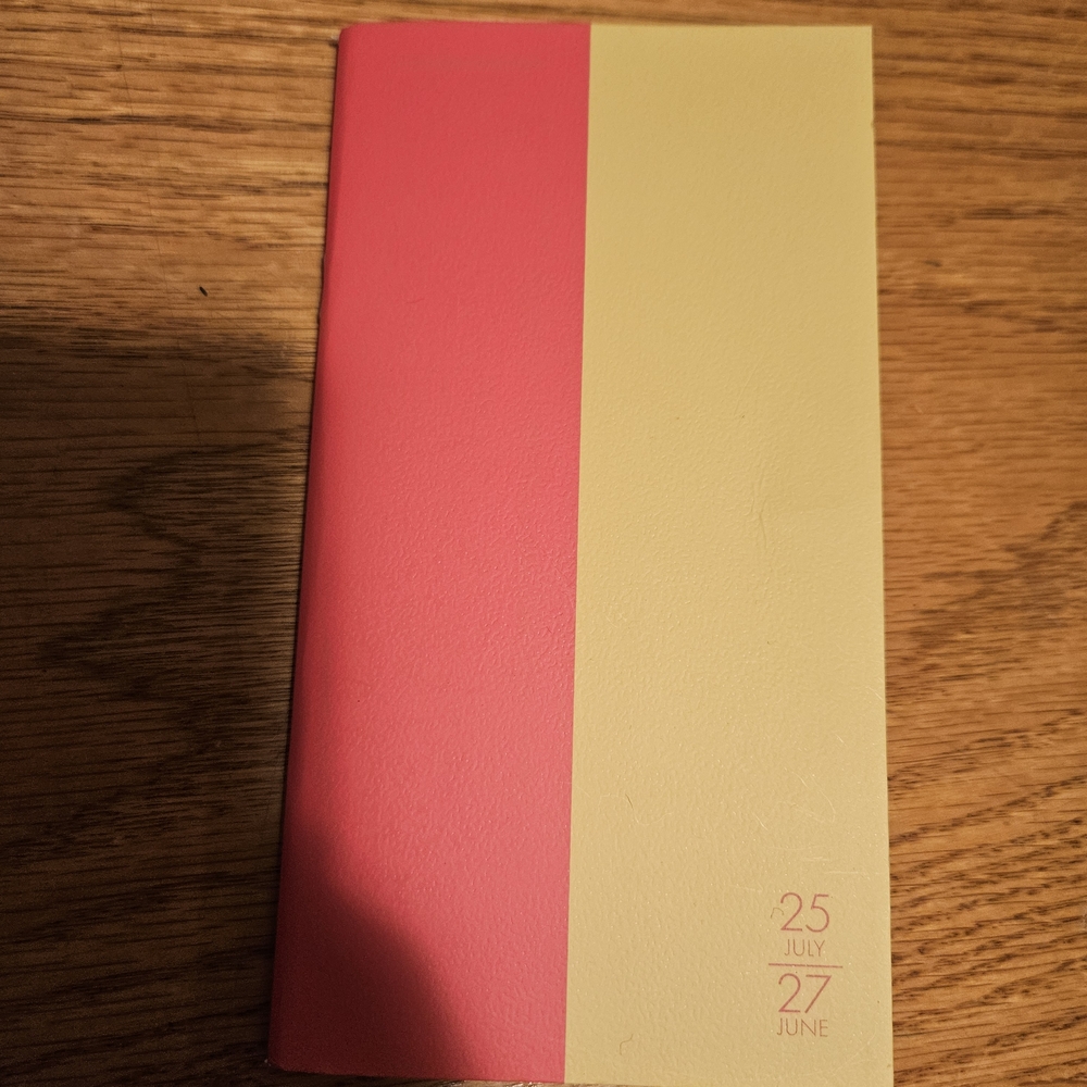 2025 July - 2027 June Red And Yellow Monthly Planner - Paper Trail